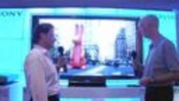 Sony's flagship Bravia 70" LCD full HD TV (What HiFi Sound and Vision Show 2007)