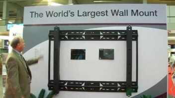 Premier Mounts displays world's largest Wall Mount (ISE 2009)