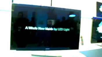 Samsung : LED, 240 Hz, Internet&TV, sans-fil et DLNA sur le stand (CES 2009)
