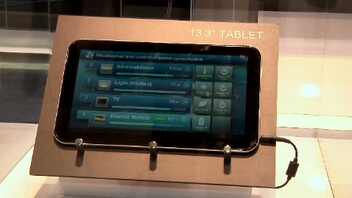 Toshiba tablettes tactiles 13,3", 7,7" Amoled et étanche (CES 2012)