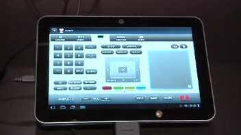 Toshiba : les utilisations d'une tablette avec un téléviseur (CES 2012)