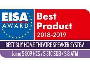 Illustration de l'article EISA 2018-2019, meilleur achat système d'enceintes Home Cinéma : Jamo S 809 HCS/S 810 SUB/S 8 ATM