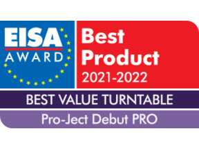 Illustration de l'article EISA 2021-2022, meilleure platine vinyle dans sa catégorie de prix : Pro-Ject Debut Pro