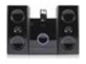 Illustration de l'article LG iDock FA163DAB : micro-chaîne noire laquée avec dock iPod