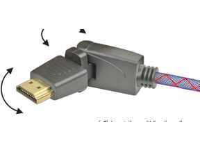 Illustration de l'article Real Cable EHD-360 : câble HDMI avec prise orientable 3D