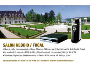 Illustration de l'article Salon Neodio et Focal au château d'Ampuis près de Lyon