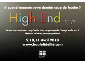 Illustration de l'article High End Days : journées haute-fidélité les 9, 10 et 11 avril 2010
