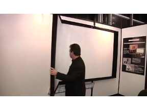 Illustration de l'article DesignScreenHD fait évoluer ses écrans auto-tensionnés et dépliables, en vidéo (ISE 2011)
