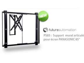 Illustration de l'article FutureAutomation PS85 : premier support mural pour le plasma 85 pouces Panasonic