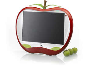 Illustration de l'article Hannspree HANNSapple : téléviseur de 28 pouces en forme de pomme
