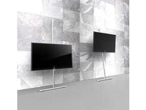 Illustration de l'article Loewe Wall Stand Flex : fixez votre écran sur une barre adossée au mur