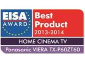 Illustration de l'article Panasonic Viera TX-P60ZT60 : prix EISA 2013-2014 catégorie Home Cinema TV