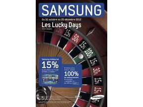 Illustration de l'article Samsung Lucky Days : 15%, 30%, 50% ou 100% de remboursement sur un téléviseur LED