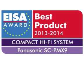 Illustration de l'article Panasonic SC-PMX9 : prix EISA 2013-2014 catégorie "Système Hi-Fi compact"