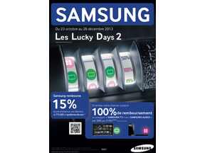 Illustration de l'article Téléviseurs LED et Système de son : Samsung rembourse 15% du prix d'achat