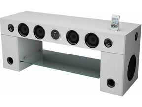 Illustration de l'article SoundVision SoundStand 10 et SoundStand 100 : meubles TV sonore avec Bluetooth