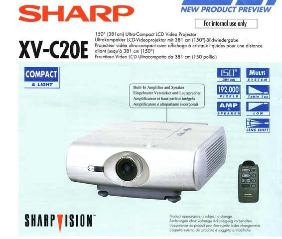 Sharp XVC20